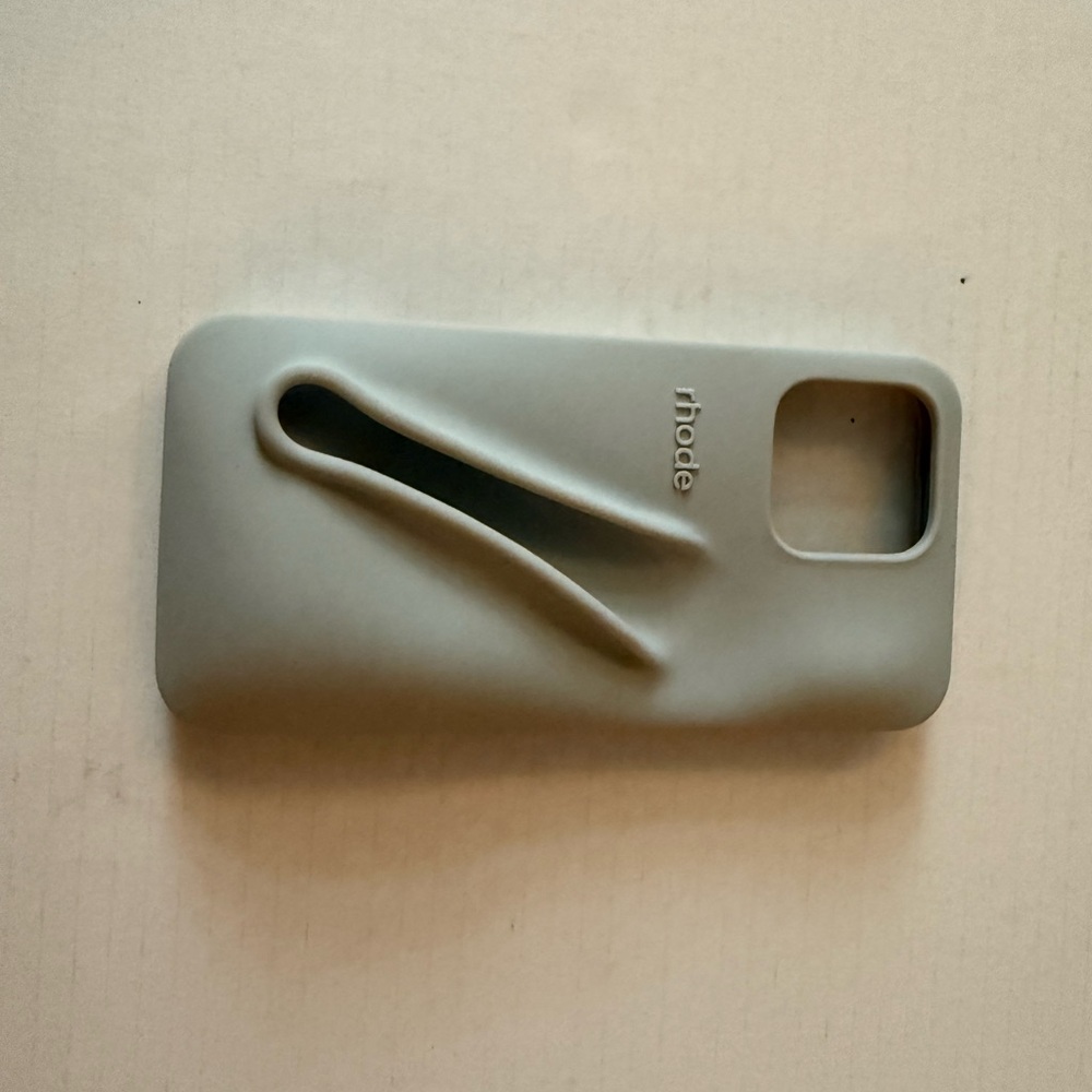 RHODE Matte Gray Phone Case for iPhone 16 Pro Max